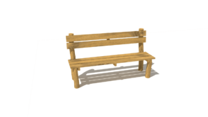 HH3D00 001 Lavicka s operkou bez podrucek akat 01