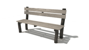 HH3D00 001 Lavicka s operkou bez podrucek ms 01