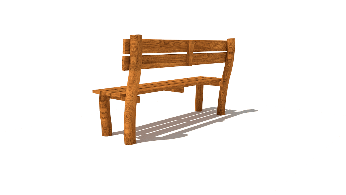 HH3D00 001 Lavicka s operkou bez podrucek standard 02