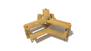 HH3D00 003 Trojramenna lavicka akat 02