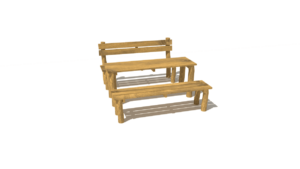 HH3D00 004 Sada stul s lavickami akat 01