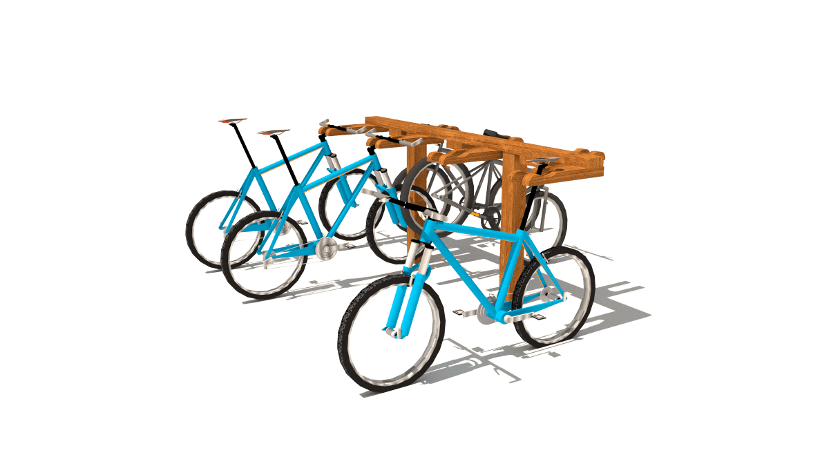 HH3G00 004 Stojan na kola VIDLE ROVNE standard 02