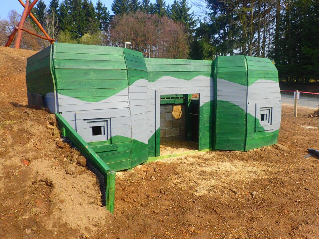 Replika pevnosti Hanička v Bartošovicích v Orlických horách.