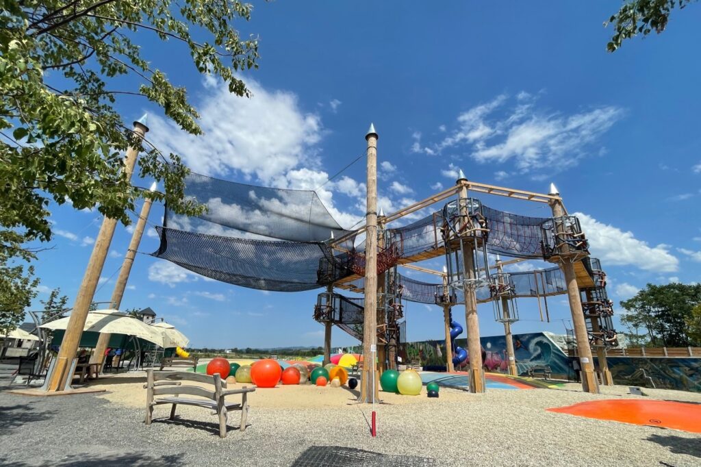 Velký lanový hrad v Ekoparku Piešťany