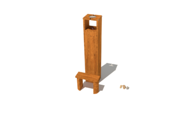 Herní prvek od firmy Hřiště hrou z Turnova, hand made. Dřevěný prvek naučný, lupa se stupátkem, vyrobená z akátového a dubového dřeva. Dřevěný prvek naučný, lupa se stupátkem, vyrobená z akátového a dubového dřeva.