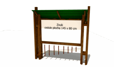 Herní prvek od firmy Hřiště hrou z Turnova, hand made. Dřevěný prvek naučný informační panel zvuk s dendrofonem, vyrobený z akátového a dubového dřeva. Dřevěný prvek naučný informační panel zvuk s dendrofonem, vyrobený z akátového a dubového dřeva.