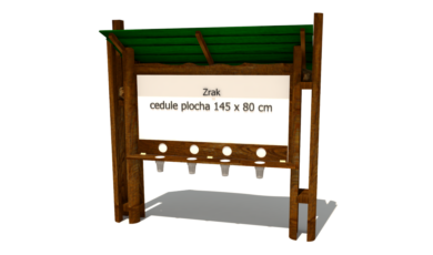 Herní prvek od firmy Hřiště hrou z Turnova, hand made. Dřevěný prvek naučný informační panel zrak, vyrobený z akátového a dubového dřeva. Dřevěný prvek naučný informační panel zrak s ukázkami, vyrobený z akátového a dubového dřeva.