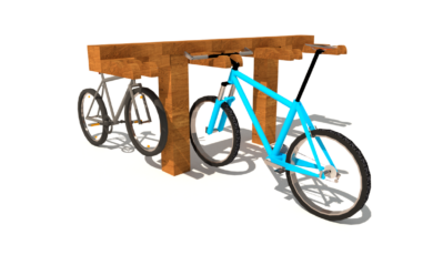 Herní prvek od firmy Hřiště hrou z Turnova, hand made. Dřevěný doplněk stojan na kola na zavěšení za řidítka, vyrobený z akátového a dubového dřeva. Stojan na kola na zavěšení za řidítka, vyrobený z akátového a dubového dřeva.