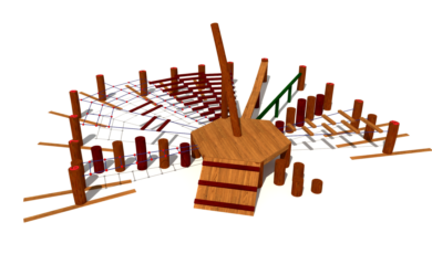 Herní prvek od firmy Hřiště hrou z Turnova, hand made. Dřevěný prvek naučný, sluneční hodiny se šplhacími sítěmi a balančními prvky, vyrobené z akátového a dubového dřeva. Dřevěný prvek naučný, sluneční hodiny se šplhacími sítěmi a balančními prvky, vyrobené z akátového a dubového dřeva.