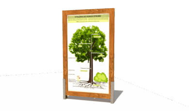 Herní prvek od firmy Hřiště hrou z Turnova, hand made. Dřevěný prvek naučný informační panel s grafikou do korun stromů, vyrobený z akátového a dubového dřeva. Dřevěný prvek naučný informační panel s grafikou do korun stromů, vyrobený z akátového a dubového dřeva.