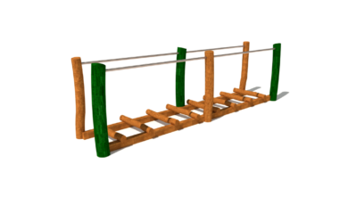 Herní prvek od firmy Hřiště hrou z Turnova, hand made. Dětská dřevěná prolézačka posilovna pro seniory - bradla, balanční prvek, vyrobená z akátového a dubového dřeva. Posilovna pro seniory - bradla, balanční prvek, vyrobená z akátového a dubového dřeva.