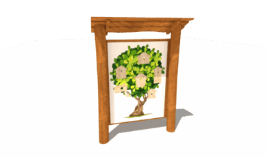 Herní prvek od firmy Hřiště hrou z Turnova, hand made. Dřevěný prvek naučný informační panel s budkami, vyrobený z akátového a dubového dřeva. Dřevěný prvek naučný informační panel s ptačími budkami, vyrobený z akátového a dubového dřeva.