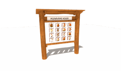 Herní prvek od firmy Hřiště hrou z Turnova, hand made. Dřevěný prvek naučný informační panel poznáváme houby, vyrobený z akátového a dubového dřeva. Dřevěný prvek naučný informační panel poznáváme houby, vyrobený z akátového a dubového dřeva.